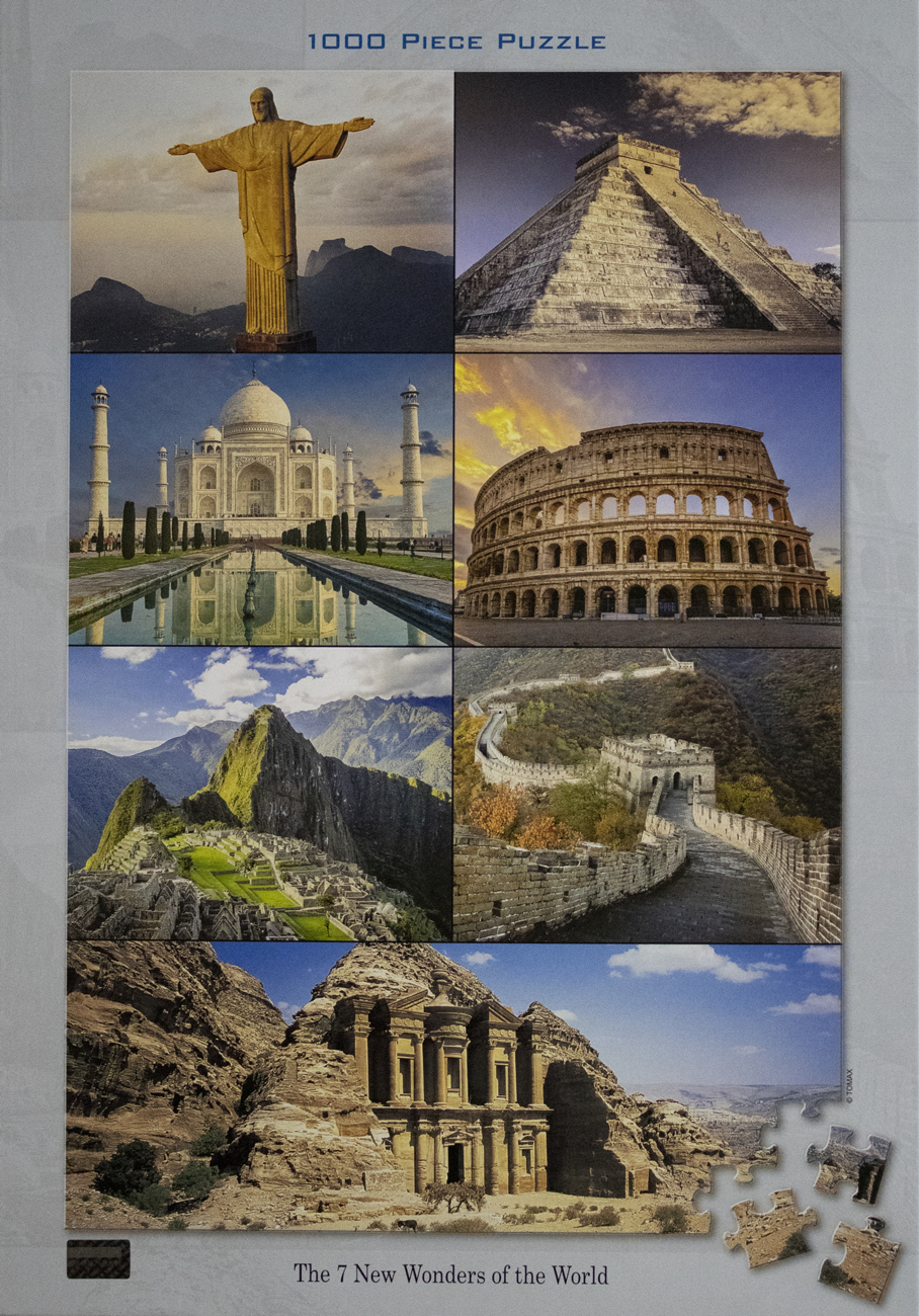 The 7 New Wonders Of The World Travel Jigsaw Puzzle