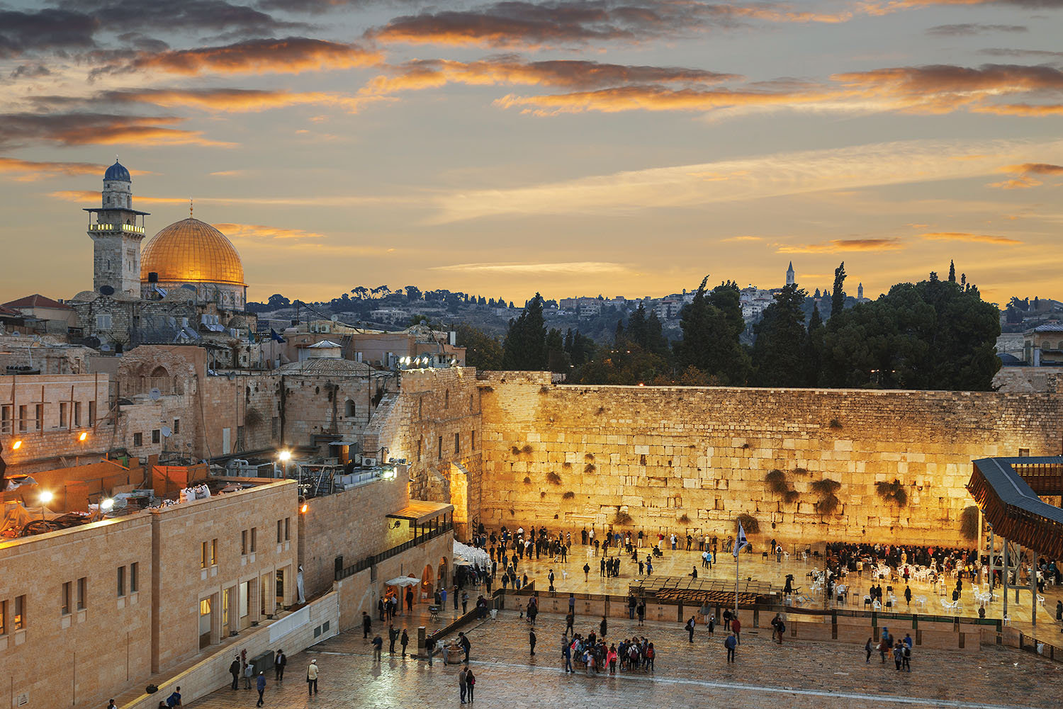Wailing Wall - Dome of the Rock Travel Jigsaw Puzzle