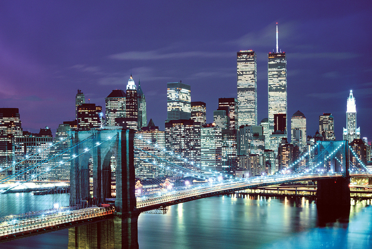 Brooklyn Bridge, USA (Glow) New York Glow in the Dark Puzzle