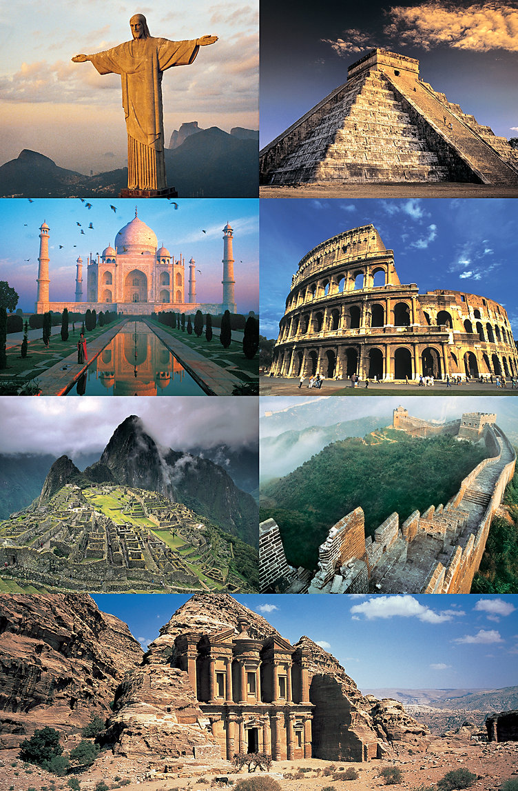 The 7 New Wonders Of The World Travel Jigsaw Puzzle