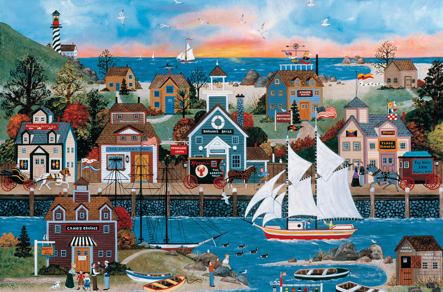 Catching The Breeze Boat Jigsaw Puzzle