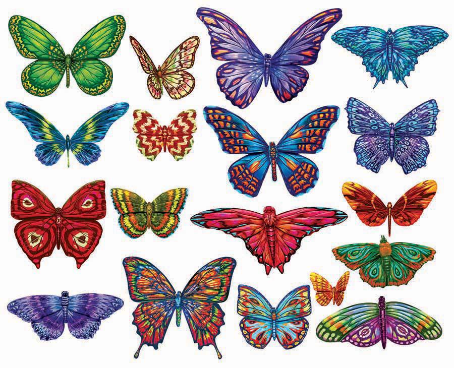 Butterflies II - Scratch and Dent Butterflies and Insects Shaped Puzzle