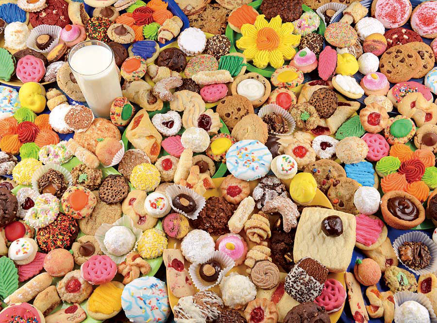 Cookies and Milk - Scratch and Dent Food and Drink Jigsaw Puzzle