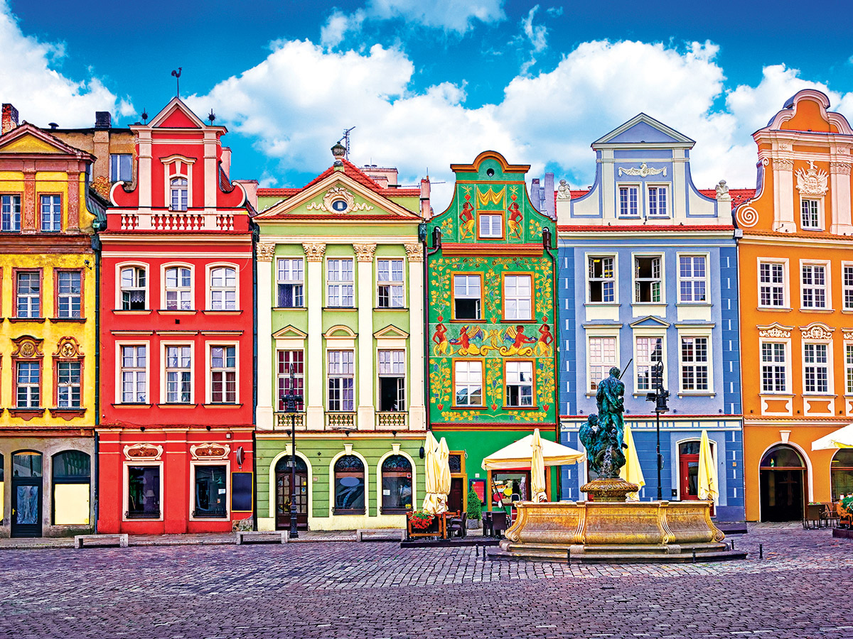 Colorful Buildings, Ponzan, Poland