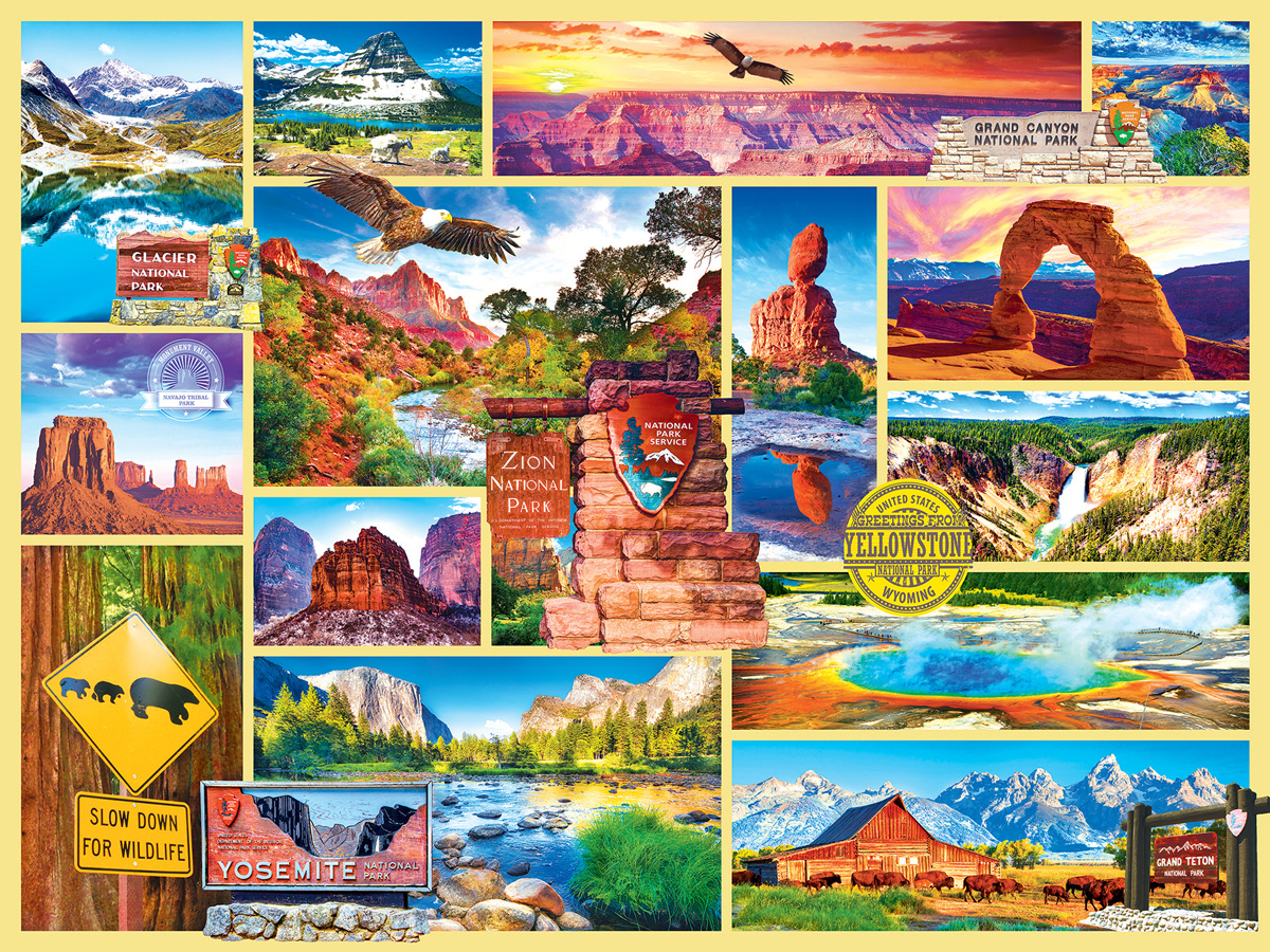 US National Parks, 500 Pieces, RoseArt | Puzzle Warehouse