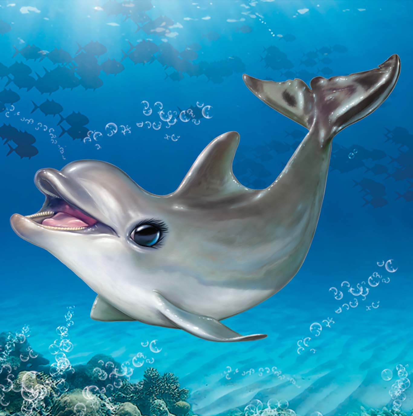 Animal Club Cube Dolphin Dolphin Jigsaw Puzzle