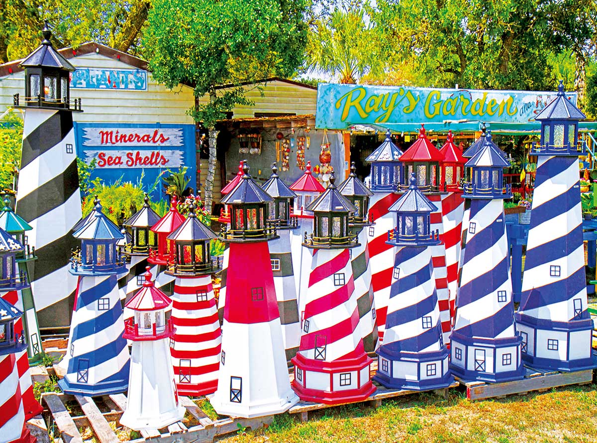 Miniature Lighthouses, 1000 Pieces, RoseArt | Puzzle Warehouse