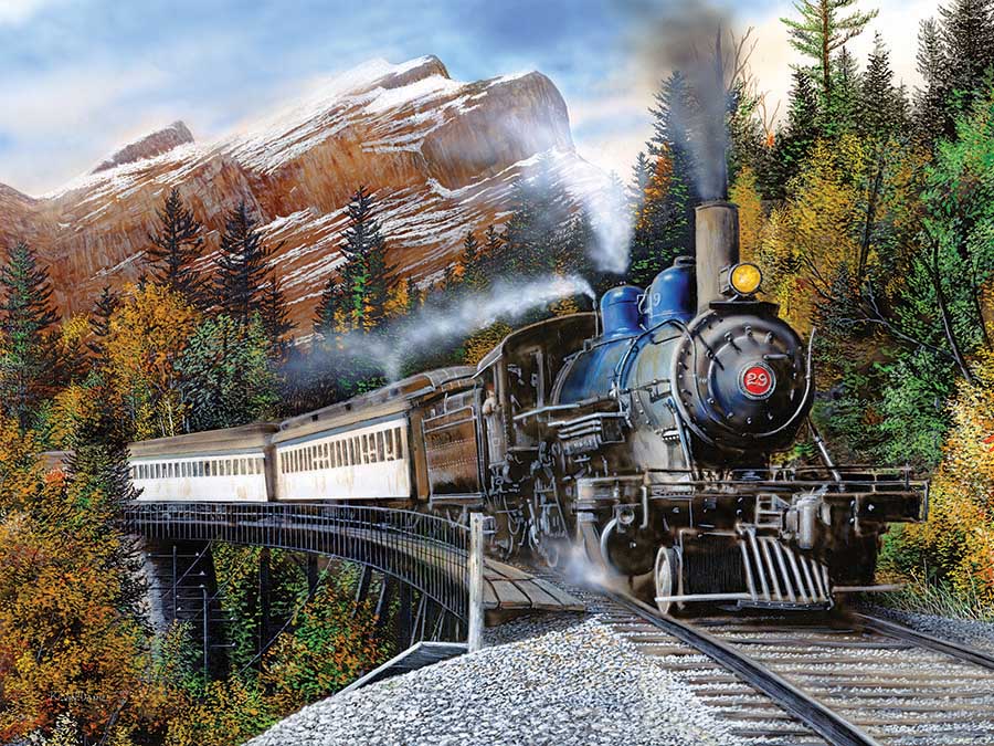 Autumn Express Train Jigsaw Puzzle