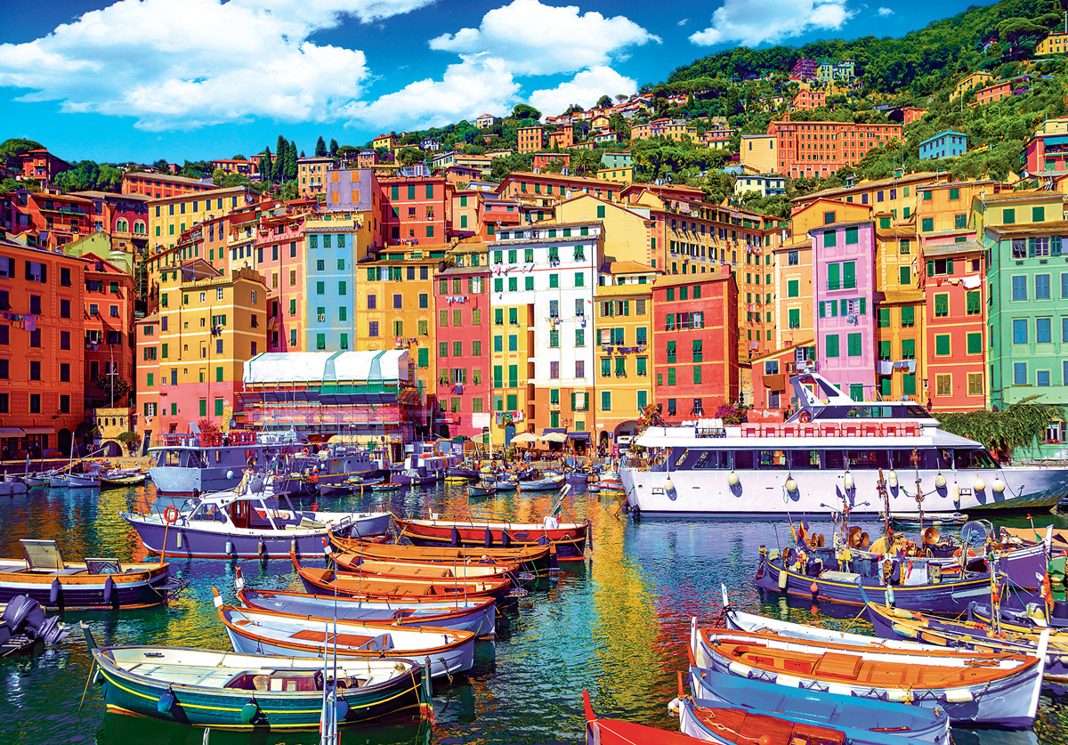 Old Town Of Gamogli, Italy Italy Jigsaw Puzzle
