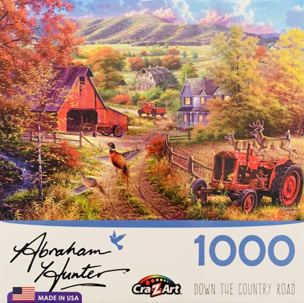 Down The Country Road - Scratch and Dent Countryside Jigsaw Puzzle