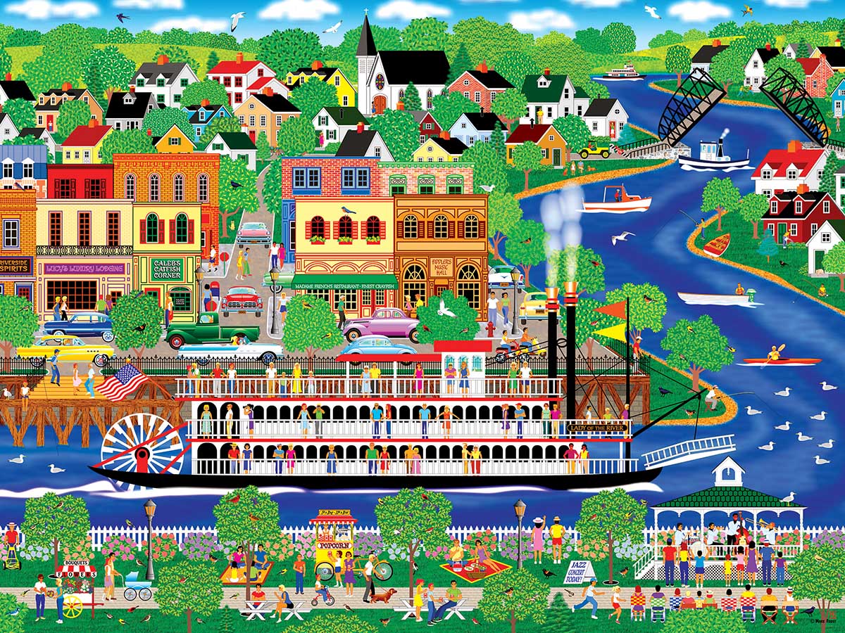 Lady of the River Boat Jigsaw Puzzle