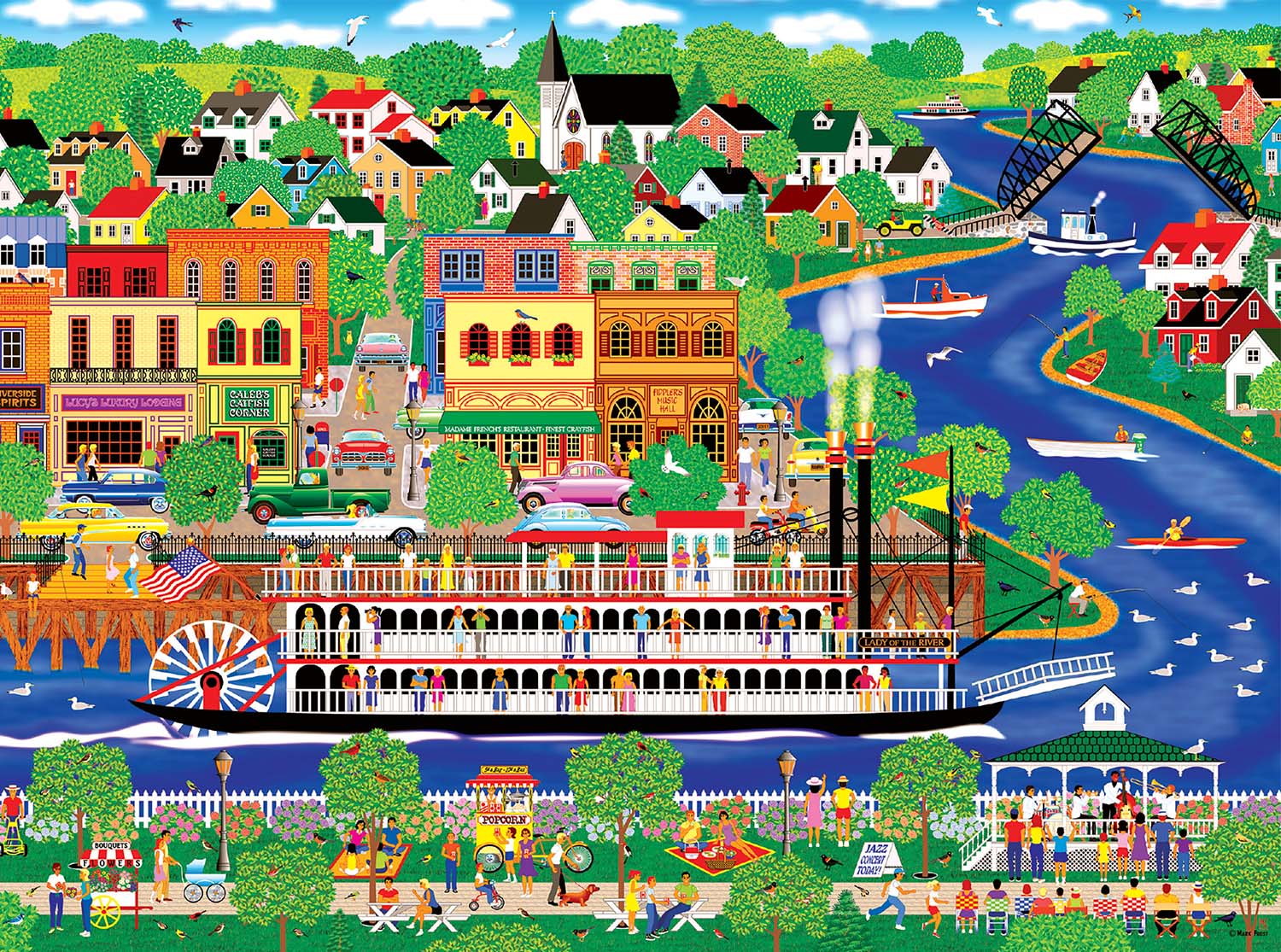 Lady of the River Boat Jigsaw Puzzle