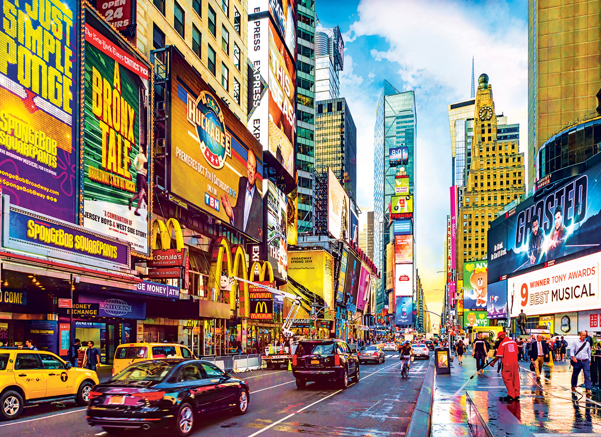 Times Square & 7th Avenue, NYC New York Jigsaw Puzzle
