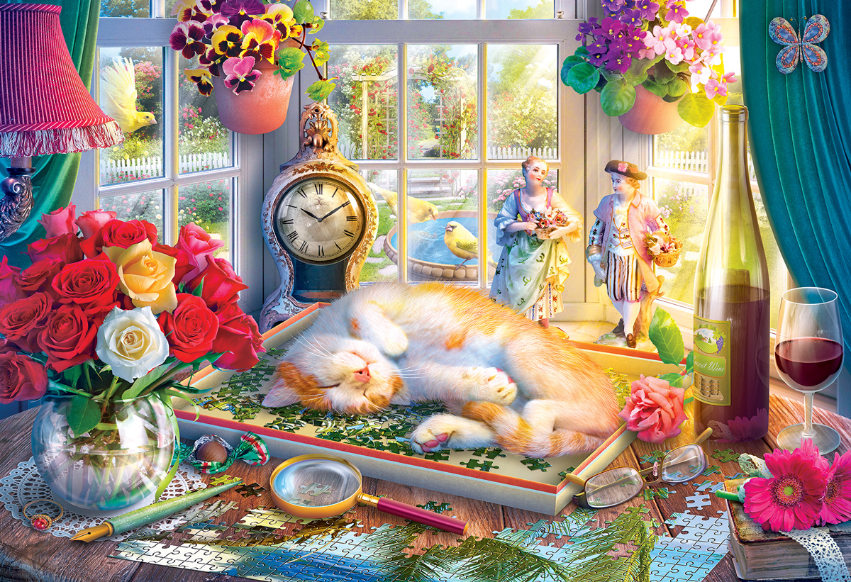 Puzzle Time Cats Jigsaw Puzzle