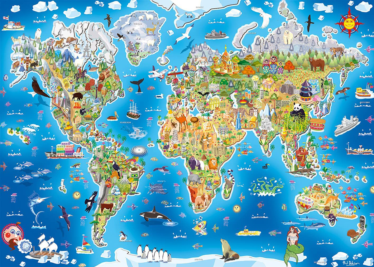 Jigmap - Our World Graphics / Illustration Jigsaw Puzzle