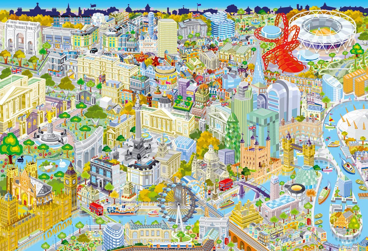 London from Above Landmarks / Monuments Jigsaw Puzzle