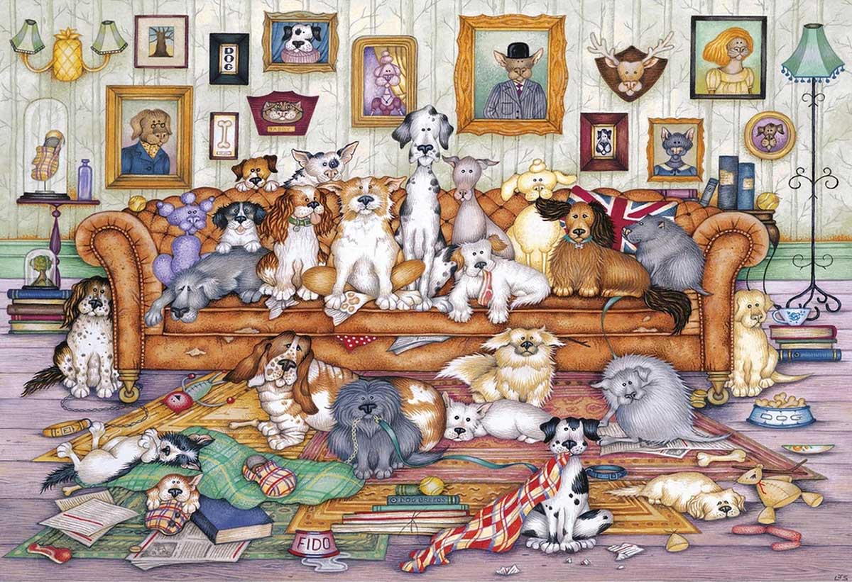 The Barker-Scratchits Dogs Jigsaw Puzzle