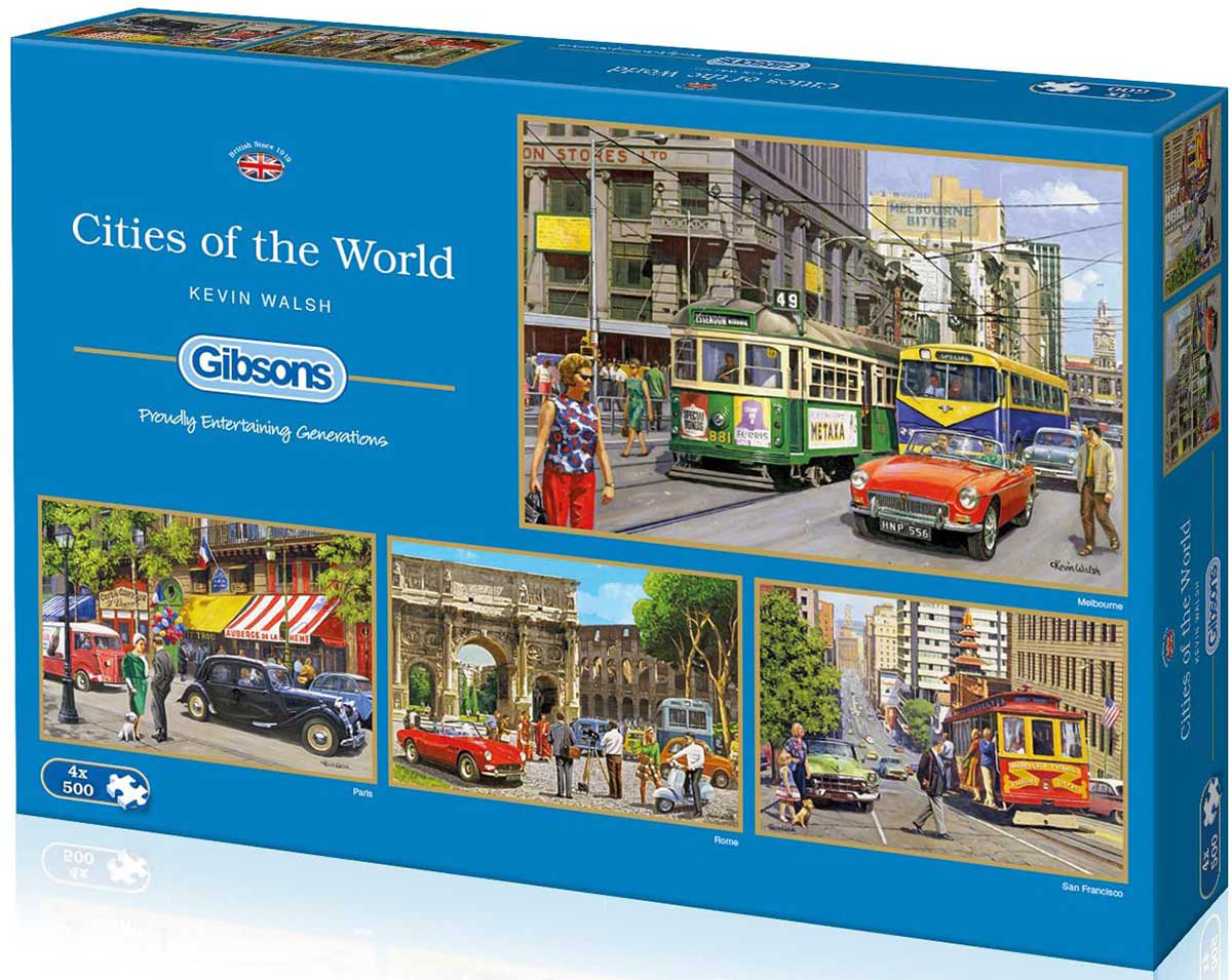 Cities of the World Multipack Travel Jigsaw Puzzle