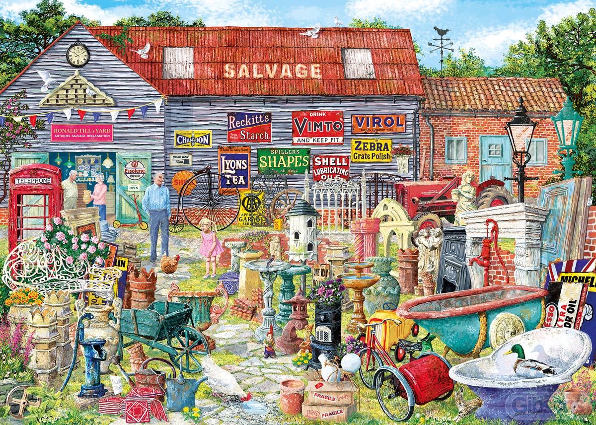 Pots & Penny Farthings Nostalgic & Retro Jigsaw Puzzle