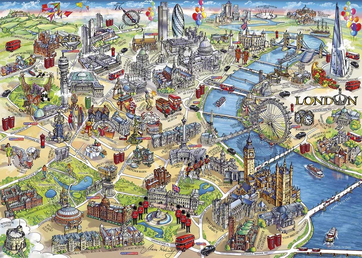 London Landmarks Landmarks & Monuments Jigsaw Puzzle