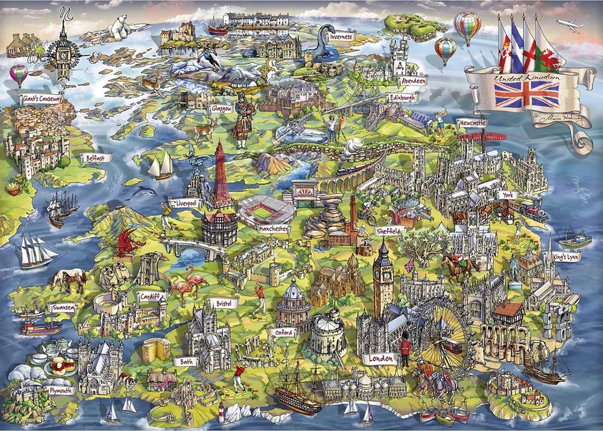 Beautiful Britain - Scratch and Dent Travel Jigsaw Puzzle