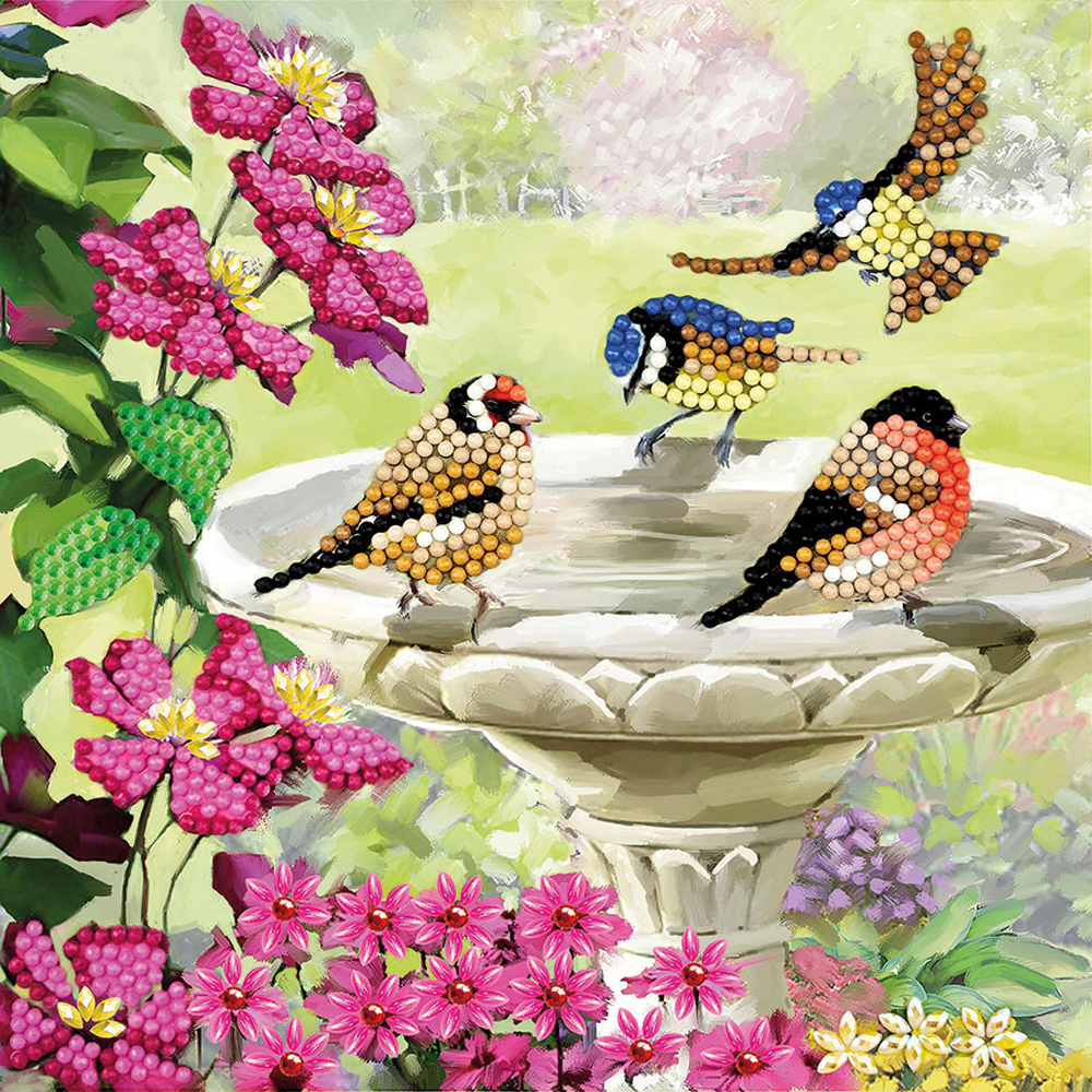 Birds Crystal Art Card Kit