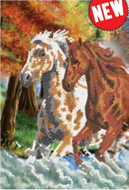 Wild Horses Crystal Art Notebook