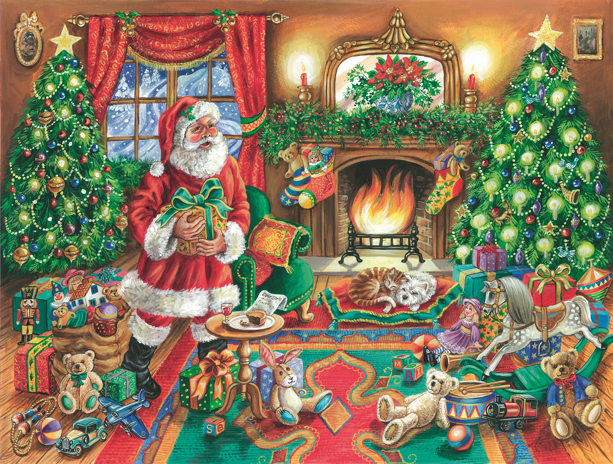 A Delivery from Father Christmas - Scratch and Dent Christmas Jigsaw Puzzle