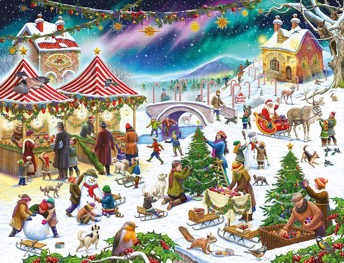 Christmas Village Fair Christmas Jigsaw Puzzle