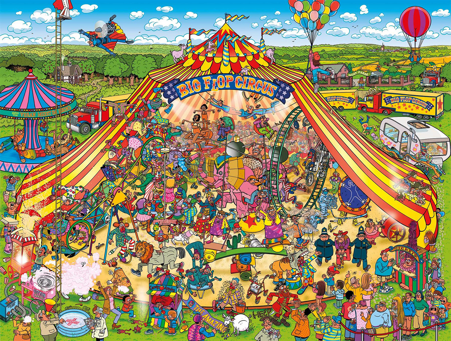 Big Flop Circus Humor Jigsaw Puzzle
