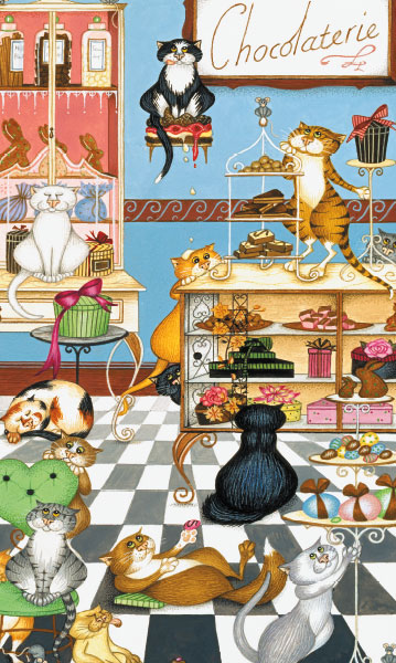 Art Gallery - Fat Cats, 500 Pieces, MEGA Puzzles | Puzzle Warehouse