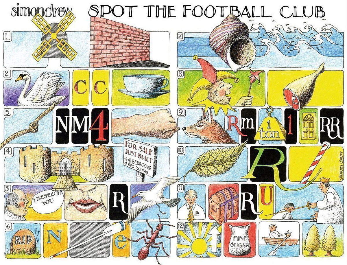 Spot the Football Club Sports Jigsaw Puzzle