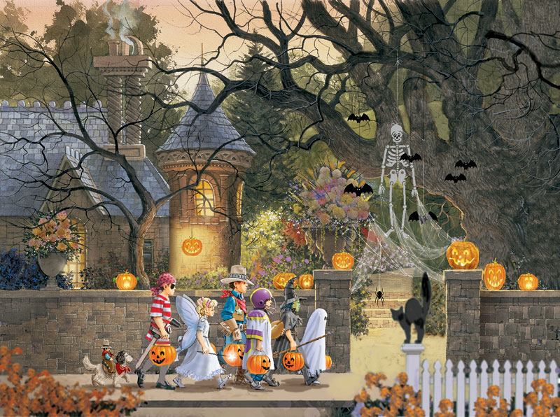 Friends on Halloween Halloween Jigsaw Puzzle