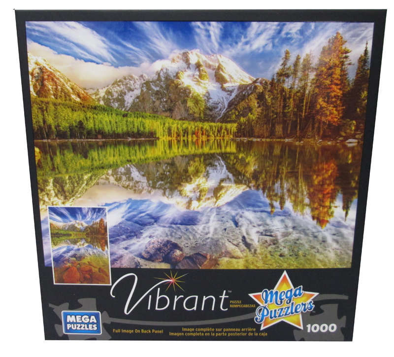 Vibrant Photography - Leigh Lake Reflection, 1000 Pieces, MEGA Puzzles ...