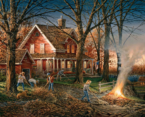 2009 White Mountain Terry Redlin Autumn Evening Jigsaw Puzzle 1000 PC Clean for sale online 