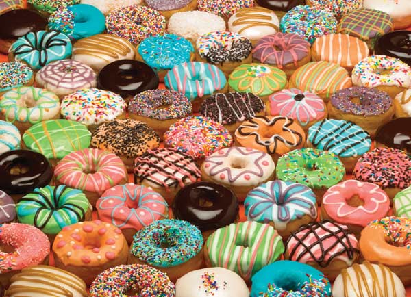 Doughnuts - Scratch and Dent Food and Drink Jigsaw Puzzle