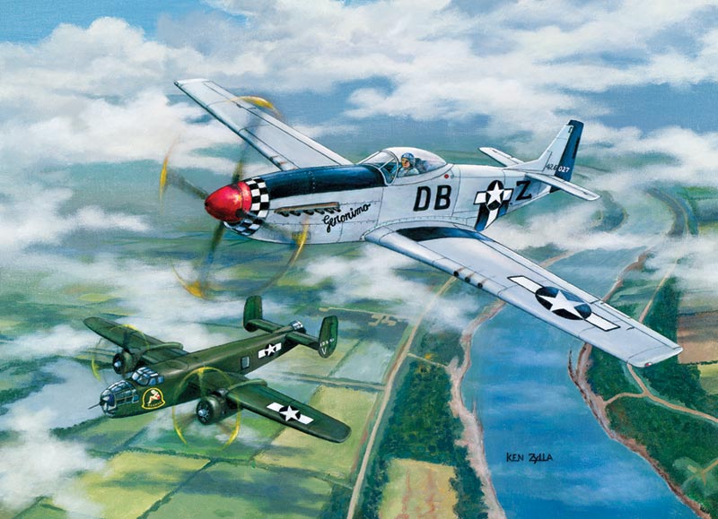 Escort to Oshkosh - Scratch and Dent Plane Jigsaw Puzzle