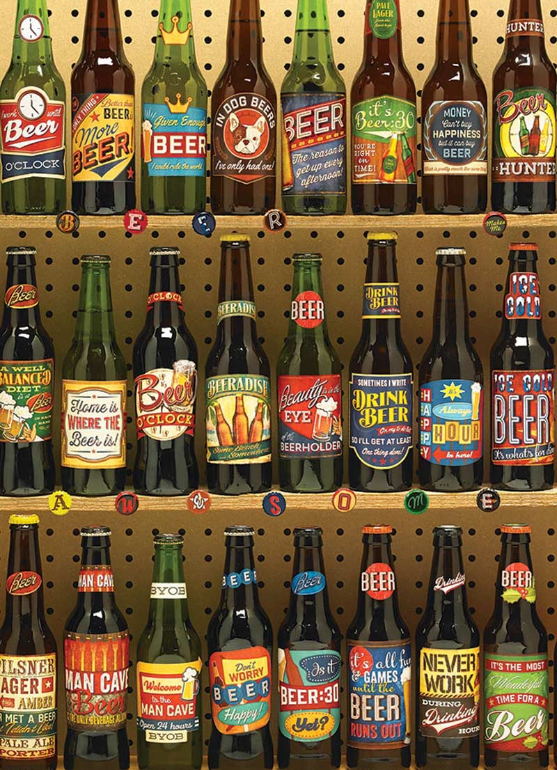 Beer Collection - Scratch and Dent Food and Drink Jigsaw Puzzle