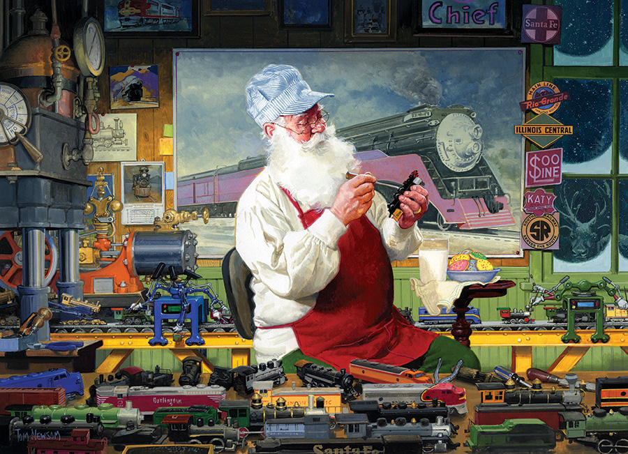 Santa's Hobby Train Jigsaw Puzzle