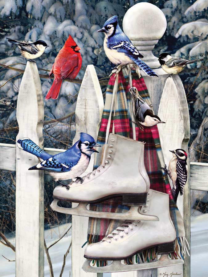 Birds with Skates Birds Jigsaw Puzzle