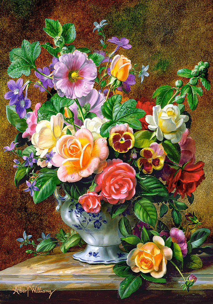 Flowers in a Vase Fine Art Jigsaw Puzzle