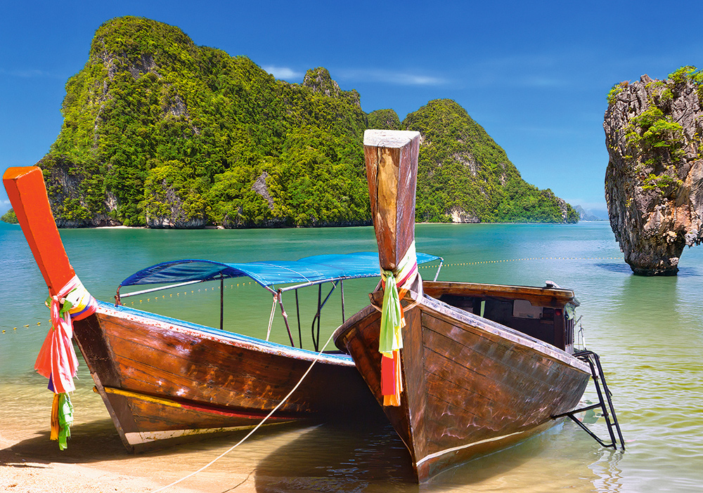 Khao Phing Kan, Thailand Boat Jigsaw Puzzle