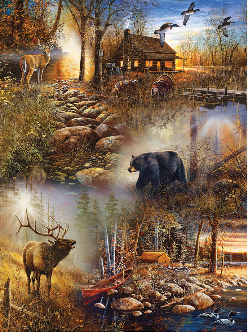 Cobble Hill JIGSAW PUZZLE Bears In Forest 500 Piece New Factory Sealed