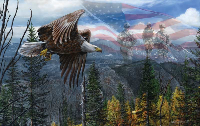 May Freedom Fly Forever Patriotic Jigsaw Puzzle