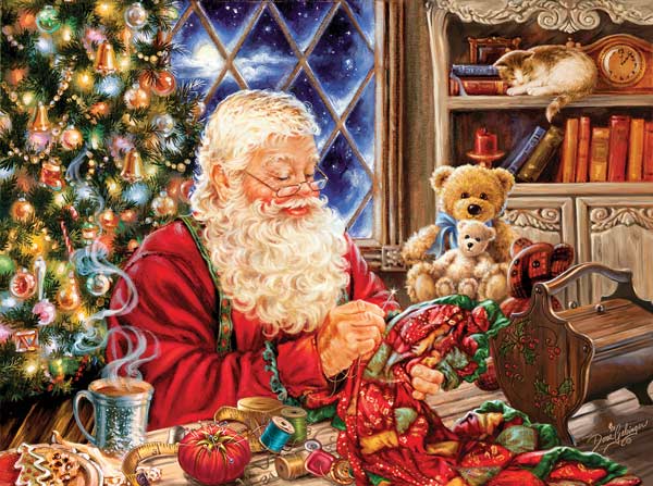 Santa Sew Sweet, 1000 Pieces, SunsOut | Puzzle Warehouse