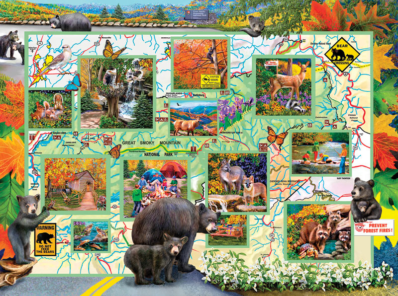 Bears on the Road - Scratch and Dent Forest Animal Jigsaw Puzzle