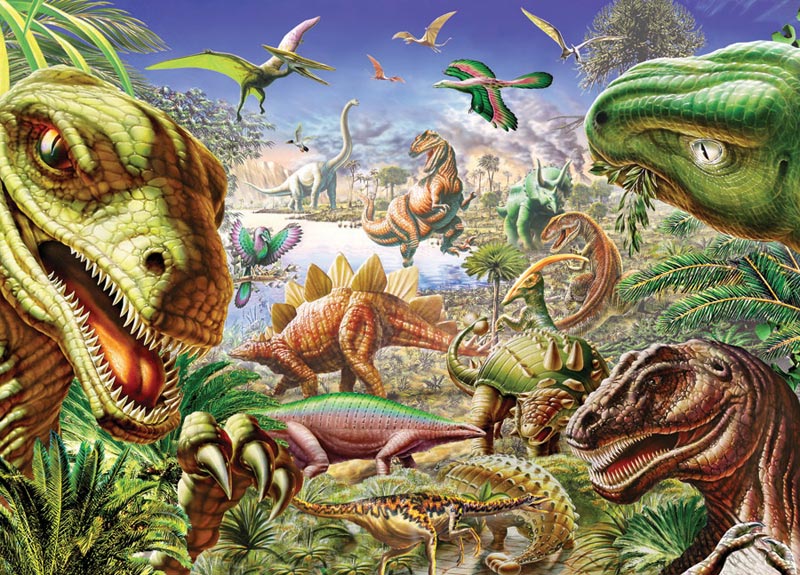 Dinoland, 20 Pieces, Cobble Hill | Puzzle Warehouse