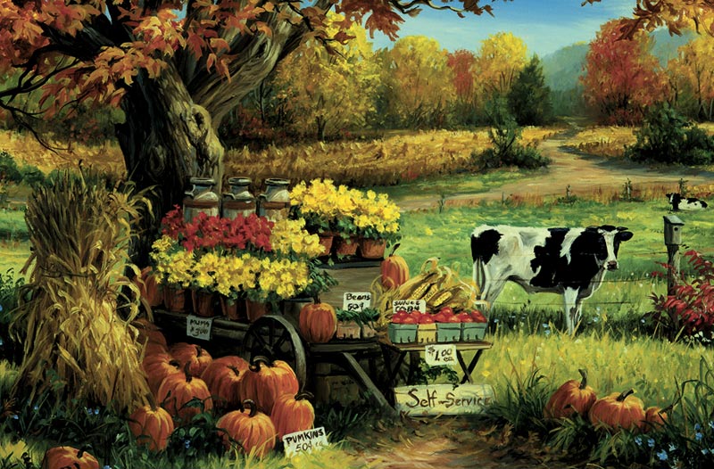 Cow Stand, 35 Pieces, Cobble Hill | Puzzle Warehouse