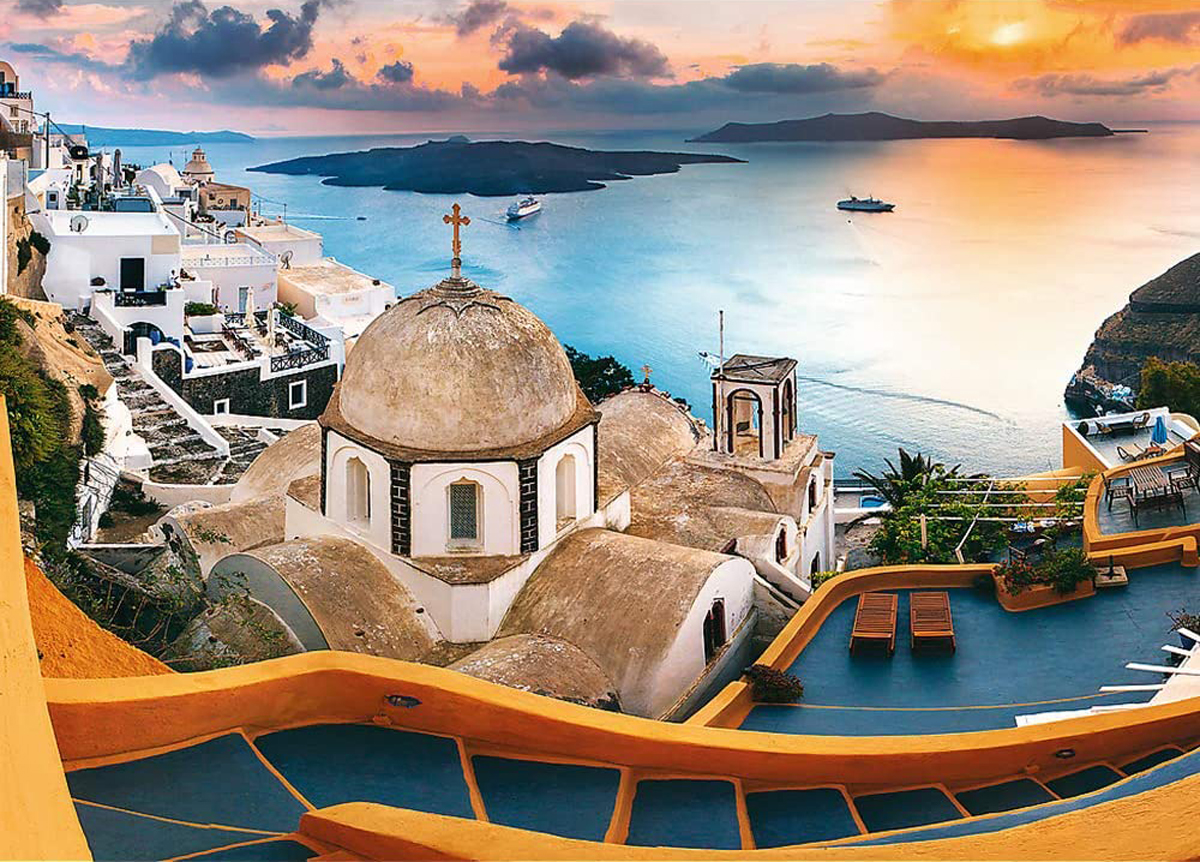 Fairytale Santorini Europe Jigsaw Puzzle