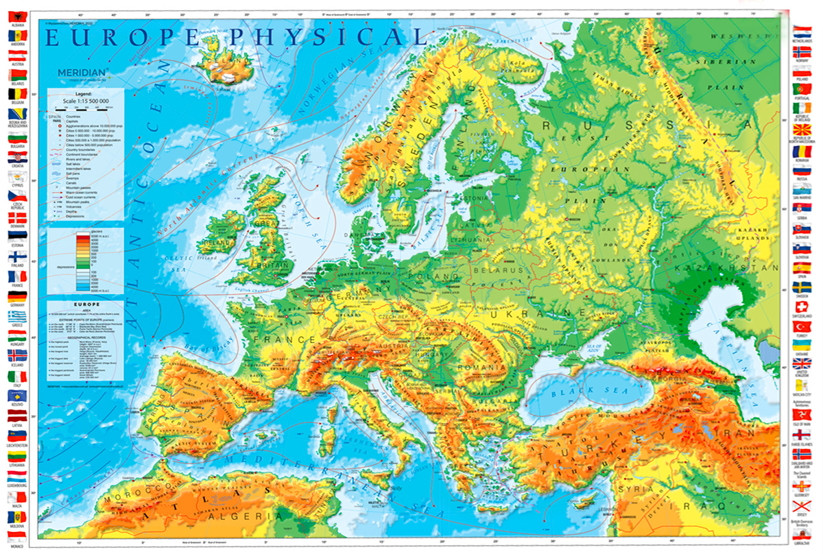 European Map, 1000 Pieces, Pierre Belvedere 